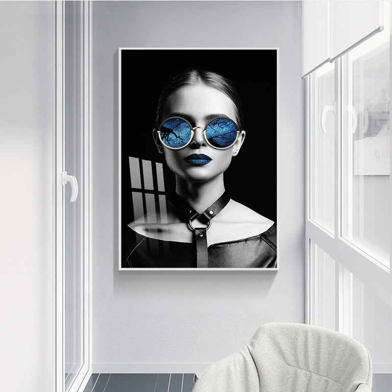 Women’s Figure Wall Art - Canvas Wall Art Painting Black-and-White Canvas Print