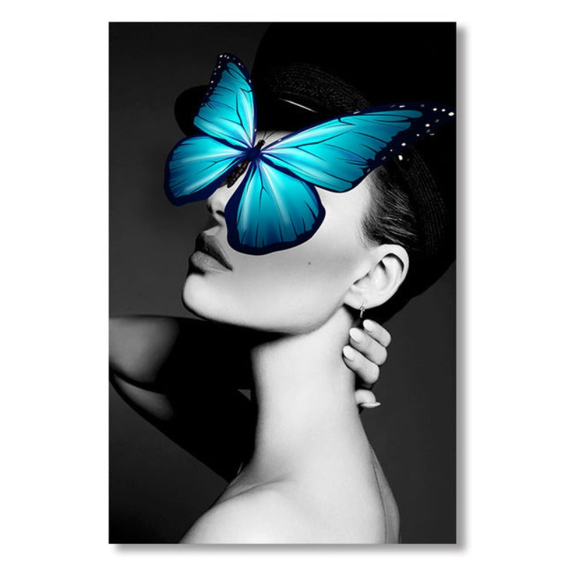 Women’s Figure Wall Art - Canvas Wall Art Painting Black-and-White Canvas Print