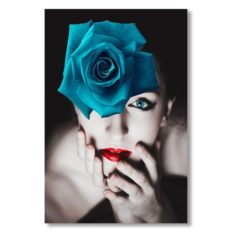 Women’s Figure Wall Art - Canvas Wall Art Painting Black-and-White Canvas Print