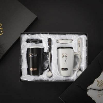 BowLift | Elegant Marble Ceramic Coffee Mug Gift Set