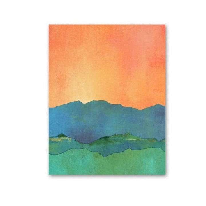 Vivid Mountains - Canvas Wall Art Painting | Bowlift