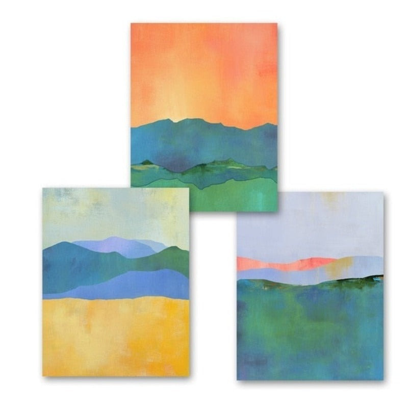 Vivid Mountains - Canvas Wall Art Painting | Bowlift