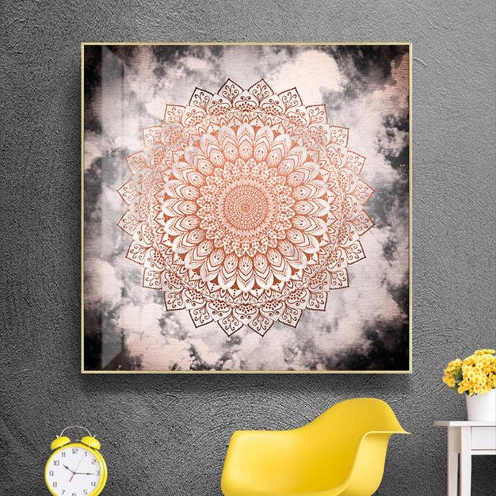 Mandala In Night - Canvas Wall Art Painting | Bowlift