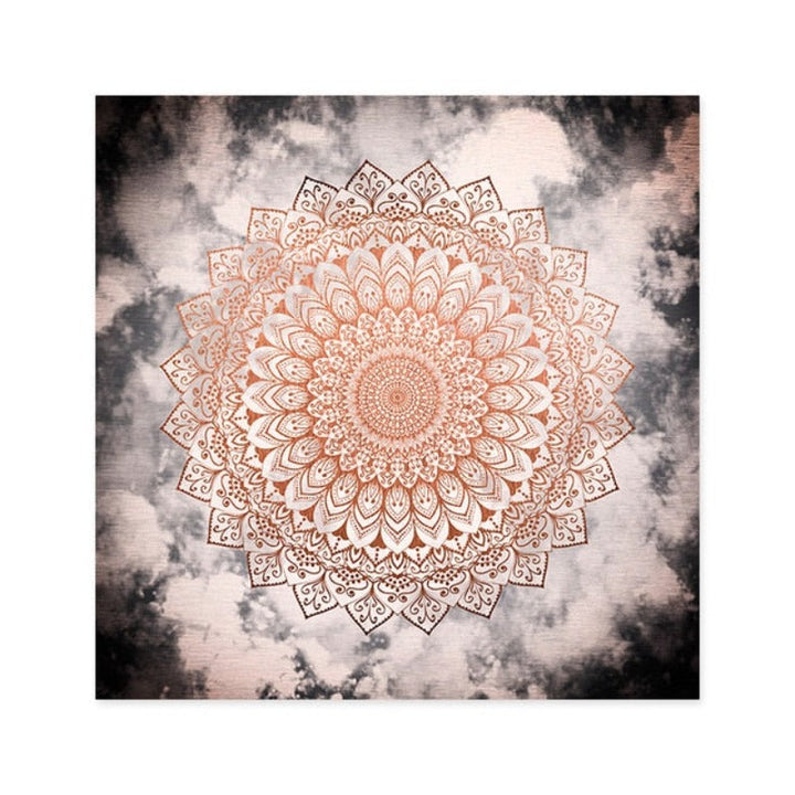 Mandala In Night - Canvas Wall Art Painting | Bowlift