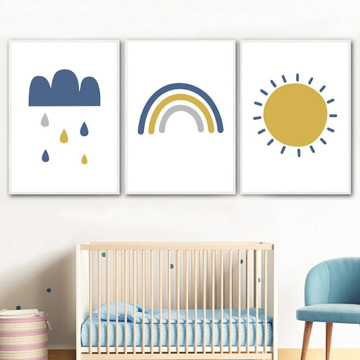 Sunny Rainbow - Canvas Wall Art Painting | Bowlift