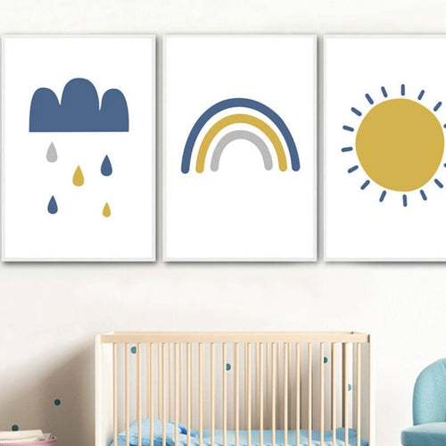 Sunny Rainbow - Canvas Wall Art Painting | Bowlift
