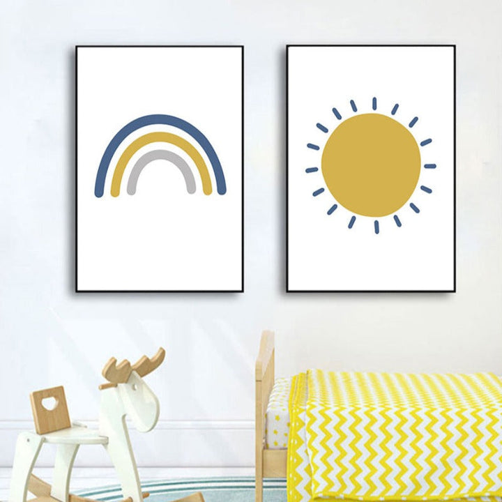 Sunny Rainbow - Canvas Wall Art Painting | Bowlift