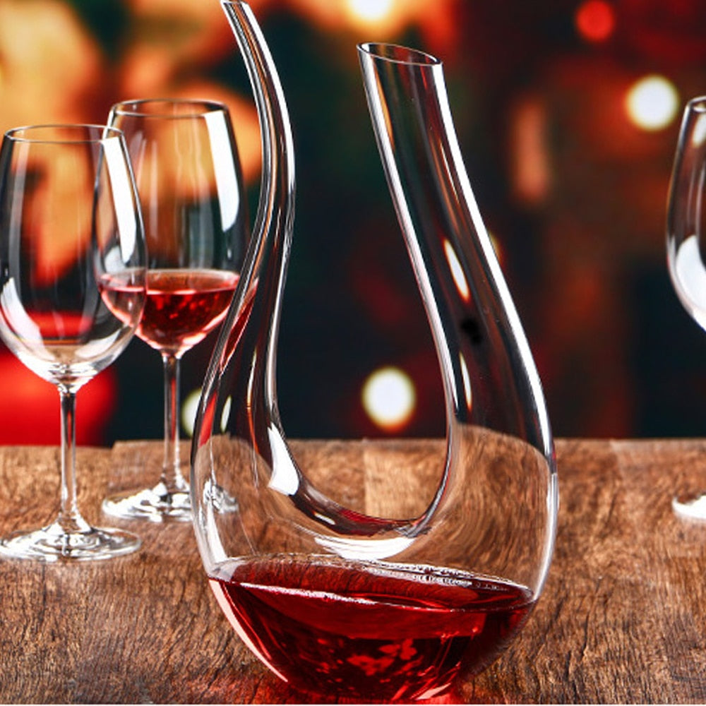 BowLift | Handmade Crystal Unique Wine Decanter
