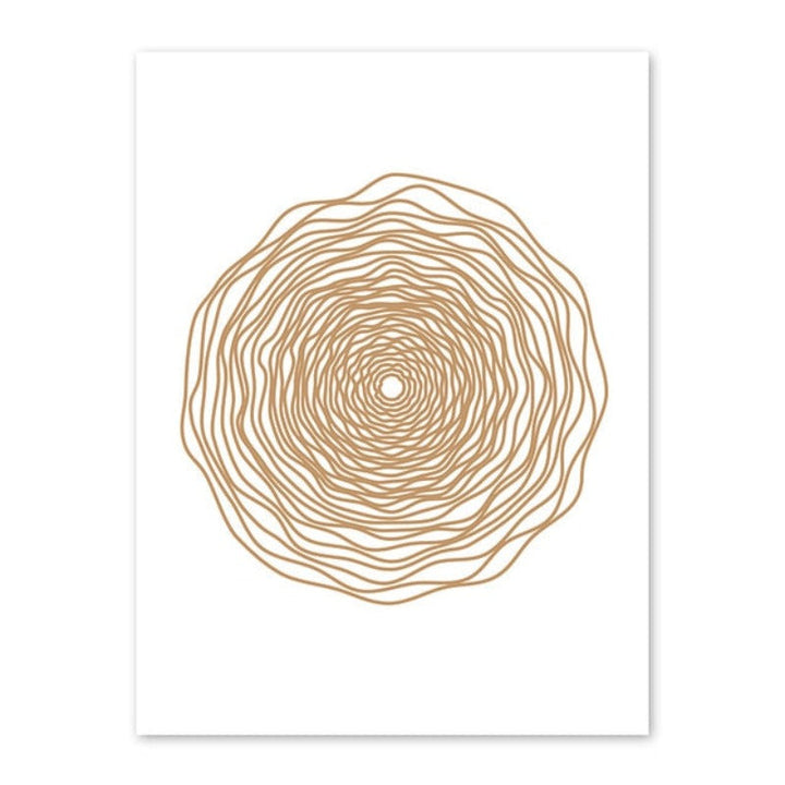 Minimalist Geometric Abstract Circle - Canvas Wall Art Painting | Bowlift