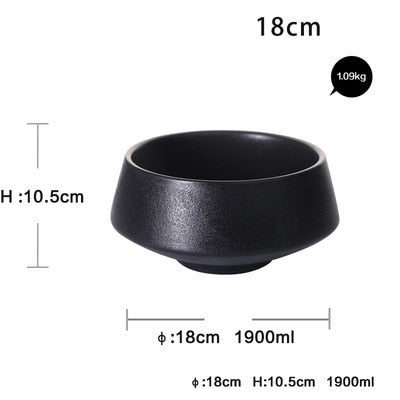BowLift | Elegant Matte Black Snack Bowl