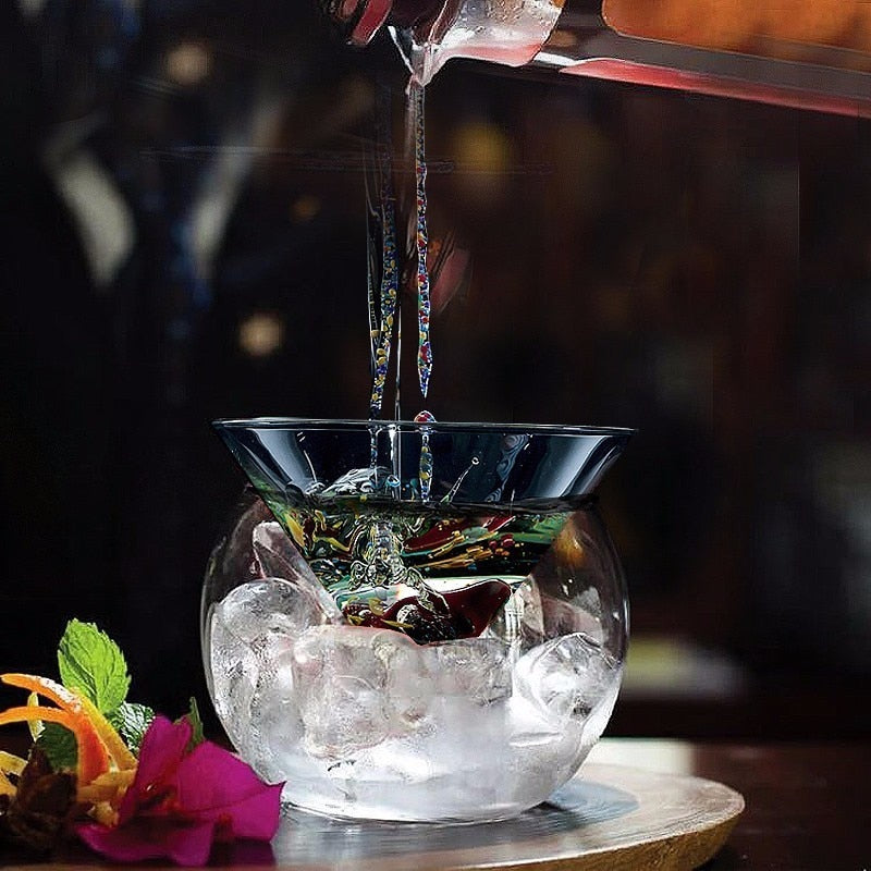 BowLift | Crystal Iced Cone Cocktail Glass