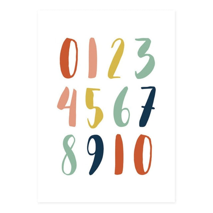 Modern Rainbow Alphabet Nursery  - Canvas Wall Art Painting | Bowlift