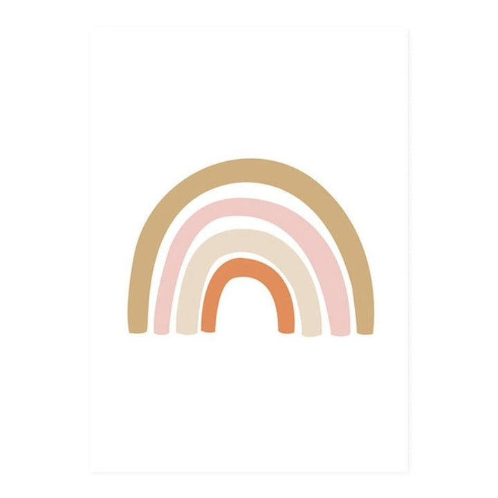 Modern Rainbow Alphabet Nursery  - Canvas Wall Art Painting | Bowlift