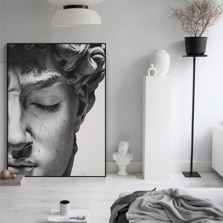 Vintage David Plaster - Canvas Wall Art Painting | Bowlift