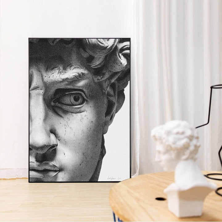Vintage David Plaster - Canvas Wall Art Painting | Bowlift