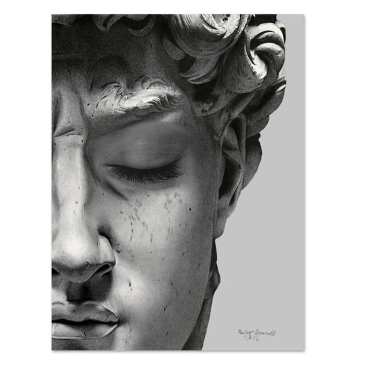 Vintage David Plaster - Canvas Wall Art Painting | Bowlift