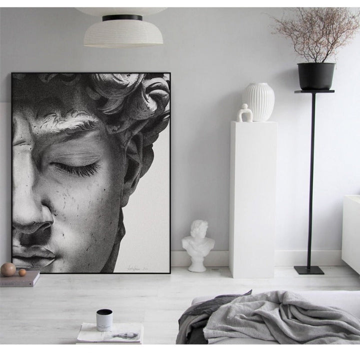 Vintage David Plaster - Canvas Wall Art Painting | Bowlift
