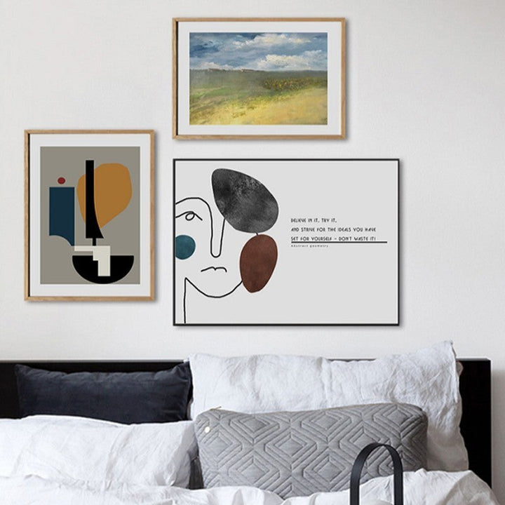 Vintage Geometric Figure - Canvas Wall Art Painting | Bowlift