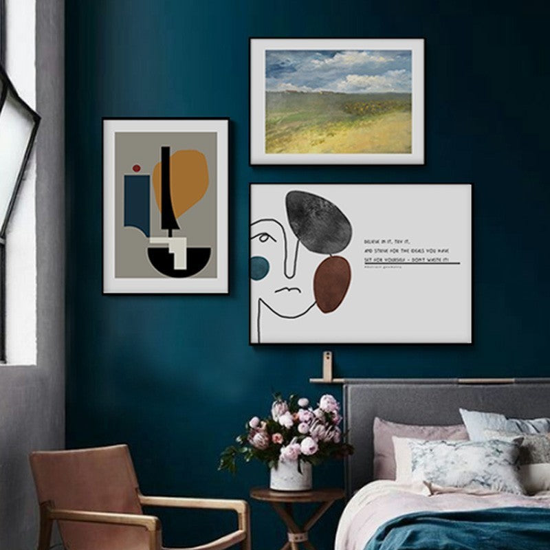 Vintage Geometric Figure - Canvas Wall Art Painting | Bowlift