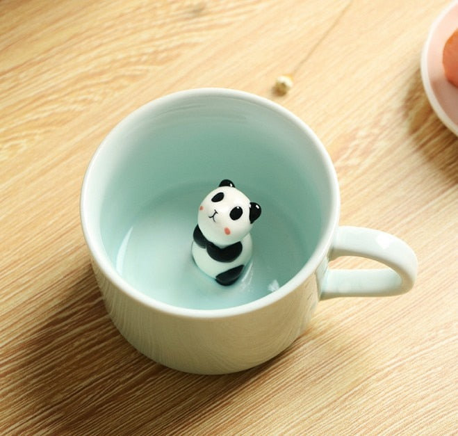 BowLift | 3D Creative Cartoon Animal Ceramic Mugs