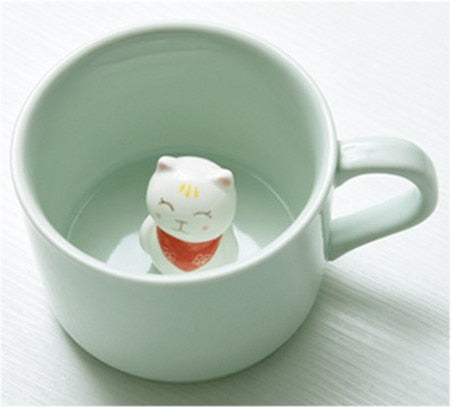BowLift | 3D Creative Cartoon Animal Ceramic Mugs