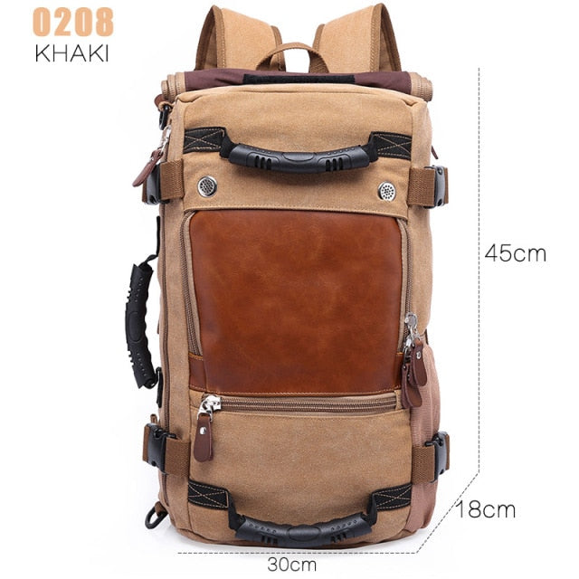 BowLift | Men Canvas Multifunctional Travel Backpack
