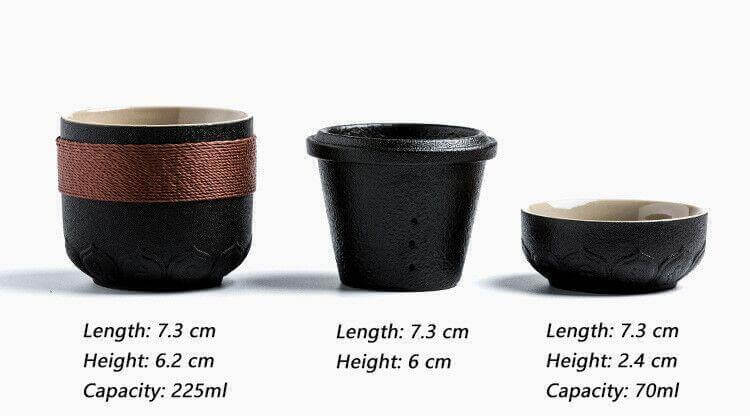 BowLift | Portable Chinese Kung Fu Ceramic Tea Mug