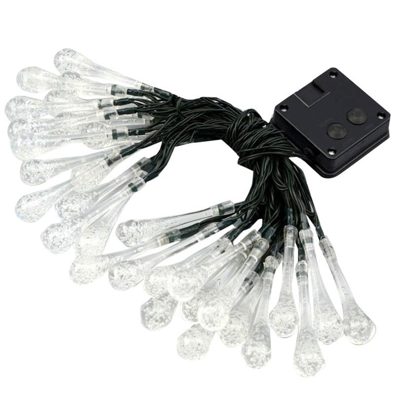 BowLift | LumiDew Solar Drops String Lights | Solar-Powered LED String Lights for Garden & Terrace | Warm White, White & Multicolor