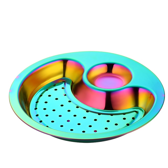 BowLift | Creative Stainless Steel Double Breakfast Tray