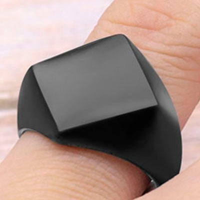 BowLift | Elegant Minimal Matte Square Ring