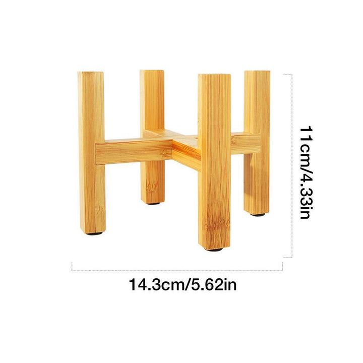 BowLift | BambooElevate Plant Stand made of bamboo wood | Adjustable & Stable | Perfect for indoors