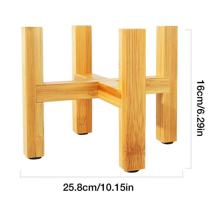 BowLift | BambooElevate Plant Stand made of bamboo wood | Adjustable & Stable | Perfect for indoors