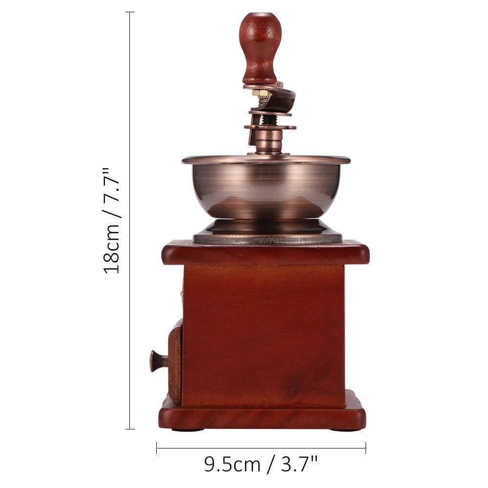 BowLift | Wooden Antique Manual Coffee Grinder