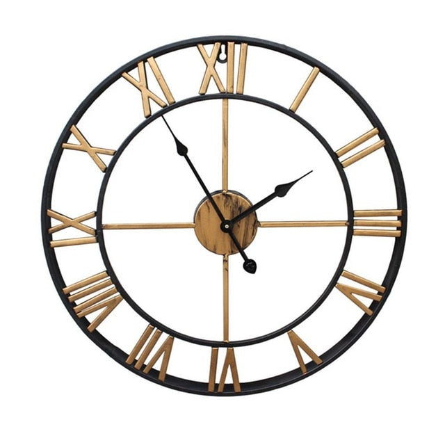 BowLift | 3D Large Roman Numerals Wall Clock Home