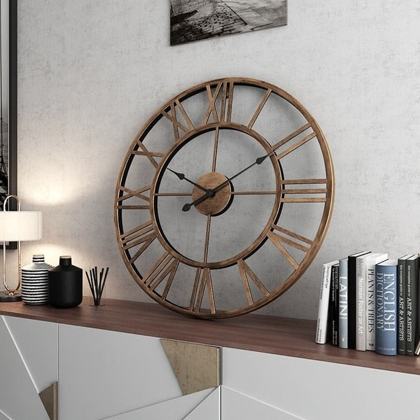 BowLift | 3D Large Roman Numerals Wall Clock Home