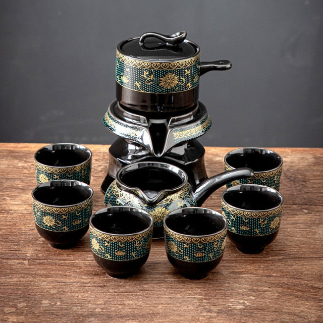 BowLift | Vintage Chinese Style Unique Ceramic Tea Set