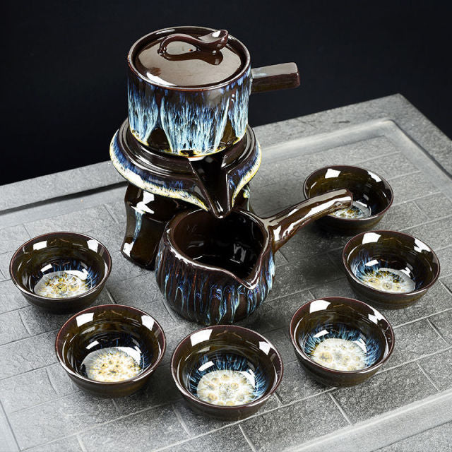 BowLift | Vintage Chinese Style Unique Ceramic Tea Set