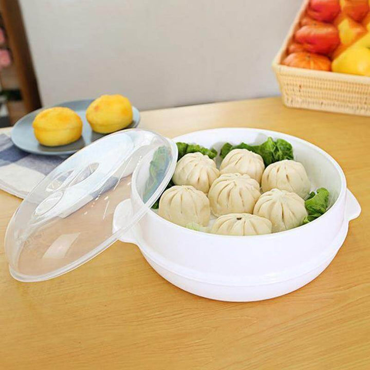 BowLift | Microwave Round Steamer Heater Bowl with Lid