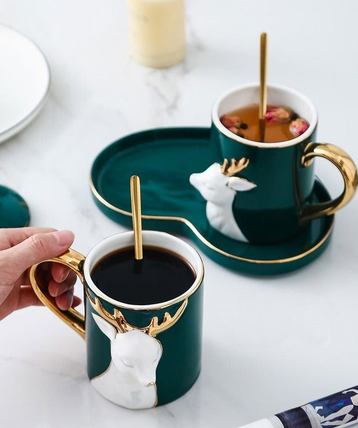 BowLift | 3D Lovely Couple Ceramic Mug Set
