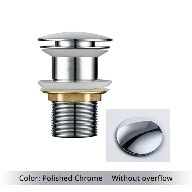 BowLift | Polished Brass Bathroom Sink Drains