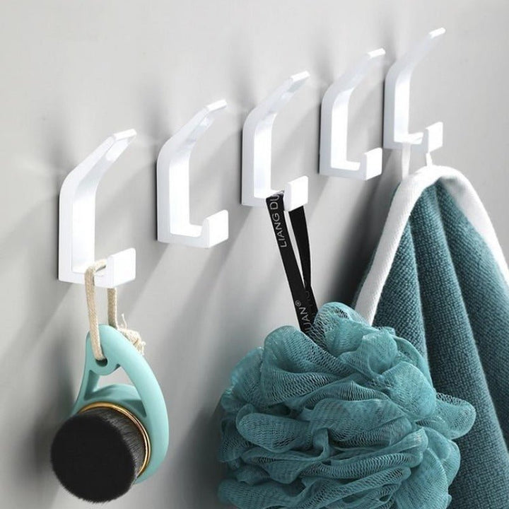 BowLift | Aviro Aluminum Wall Hooks Black/White - Modern Decorative Coat Hooks
