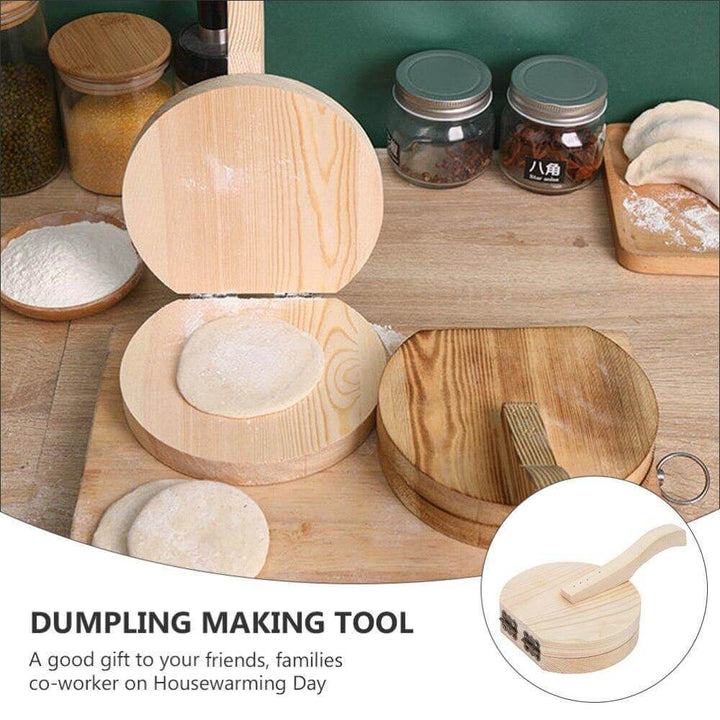 BowLift | Wooden Mini Dough Pressing Tool Presser