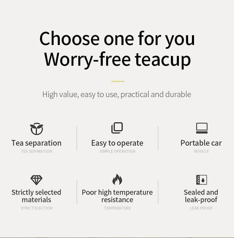 BowLift | Double Glass Portable Eco-Friendly Tea Infuser