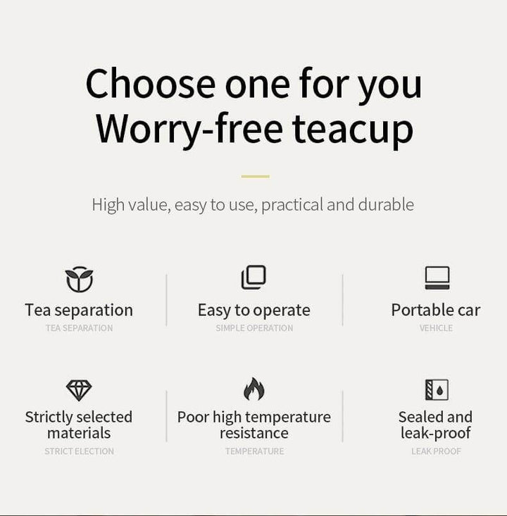 BowLift | Double Glass Portable Eco-Friendly Tea Infuser