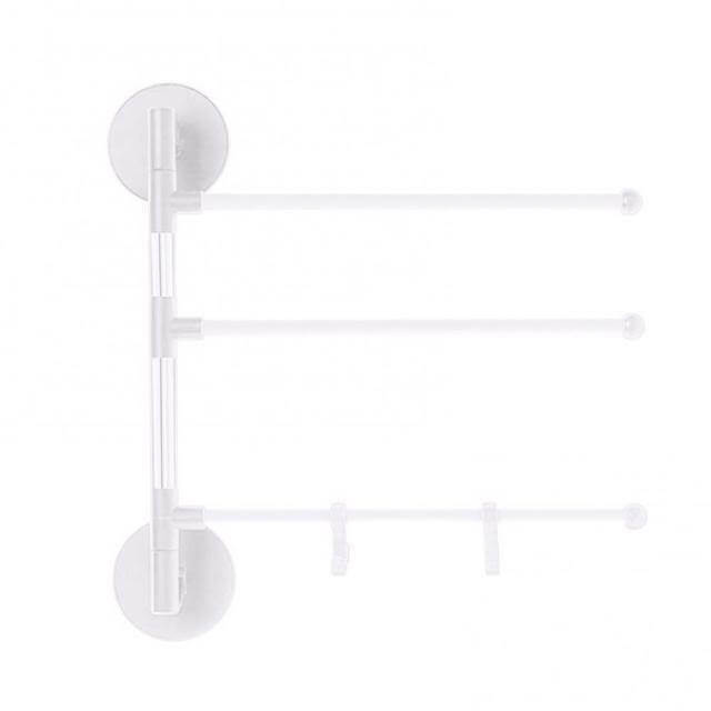 BowLift | Wall-Mounted Rotating Multi-Layer Towel Rack