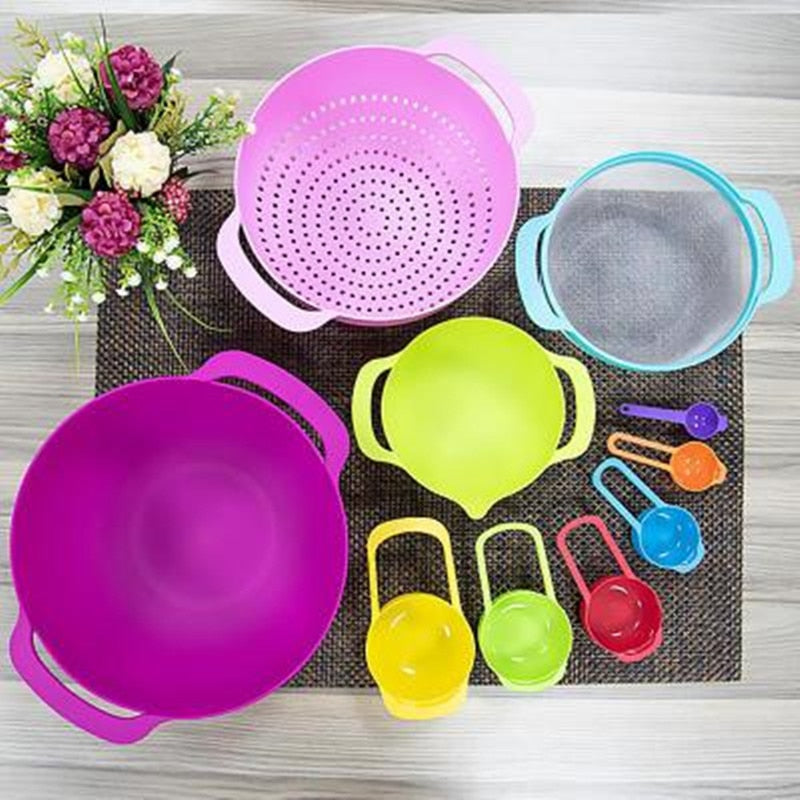 BowLift | Rainbow Multifunctional Stackable Kitchen Bowl Set