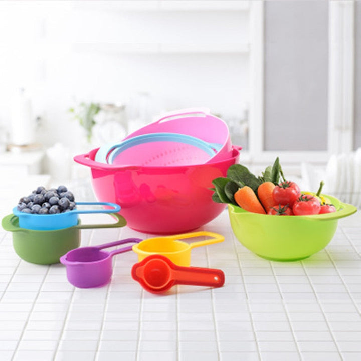 BowLift | Rainbow Multifunctional Stackable Kitchen Bowl Set