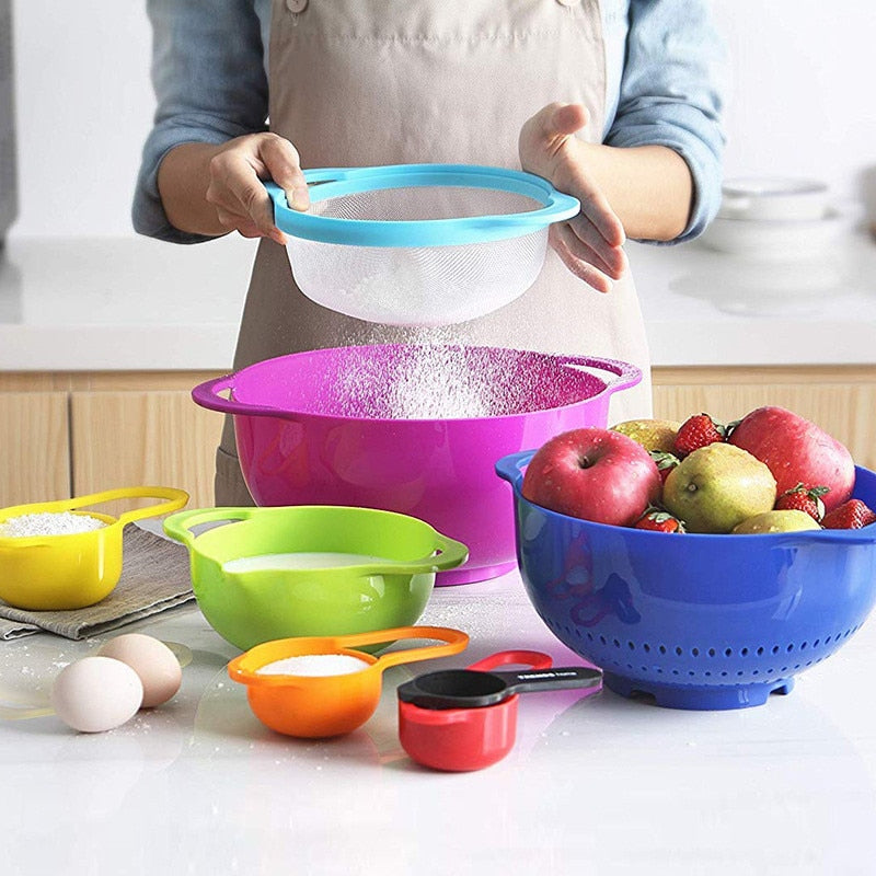 BowLift | Rainbow Multifunctional Stackable Kitchen Bowl Set