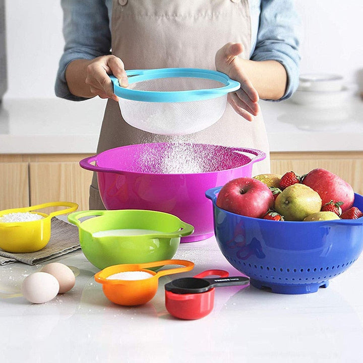BowLift | Rainbow Multifunctional Stackable Kitchen Bowl Set
