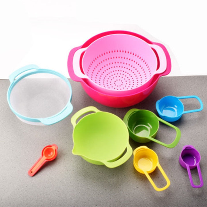 BowLift | Rainbow Multifunctional Stackable Kitchen Bowl Set
